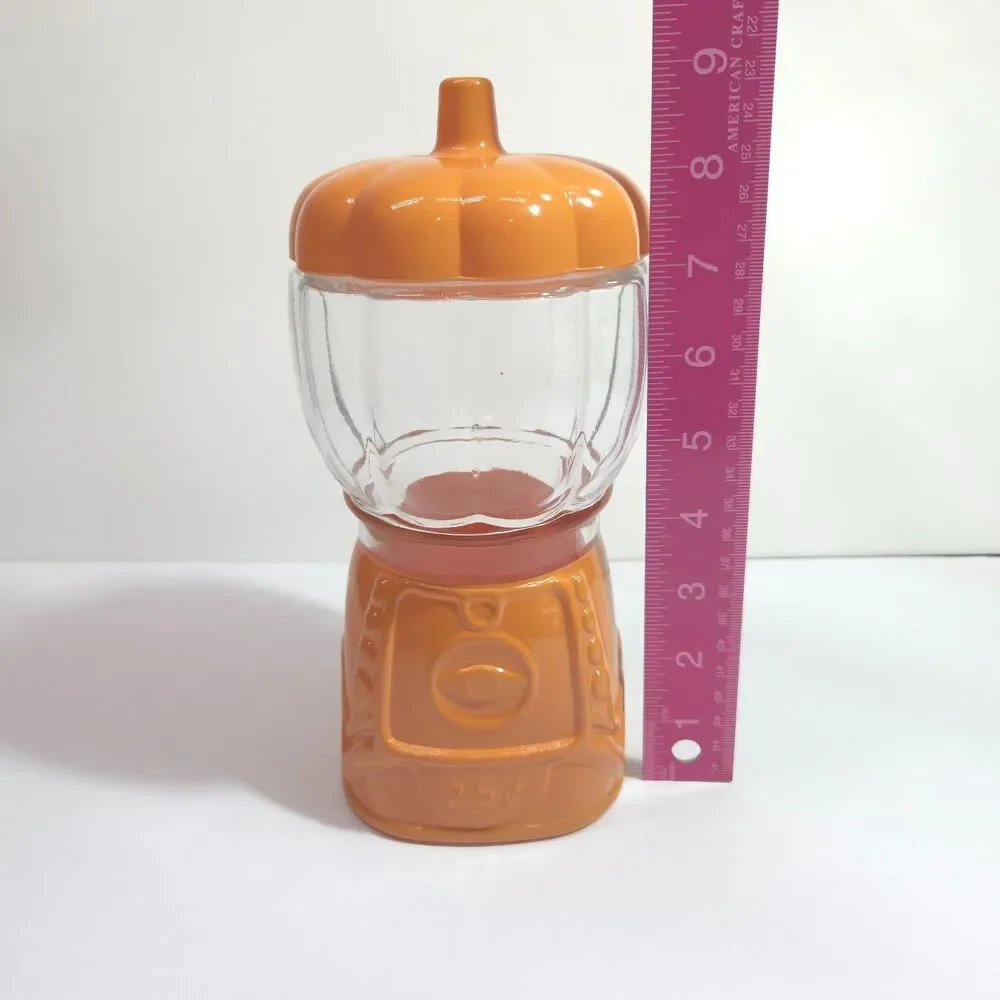 Target Bullseye Playground Pumpkin Gumball Machine Candy Jar Halloween Decor
